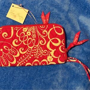 Vera Bradley Red and Gold Wallet